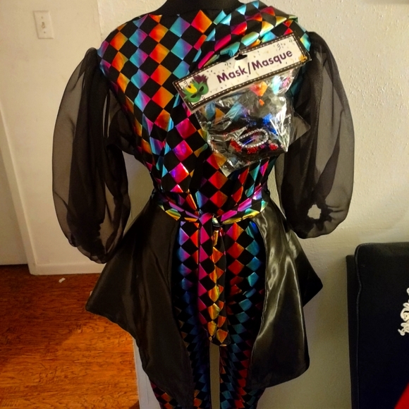 Rainbow diamond Masquerade Costume - Picture 2 of 3